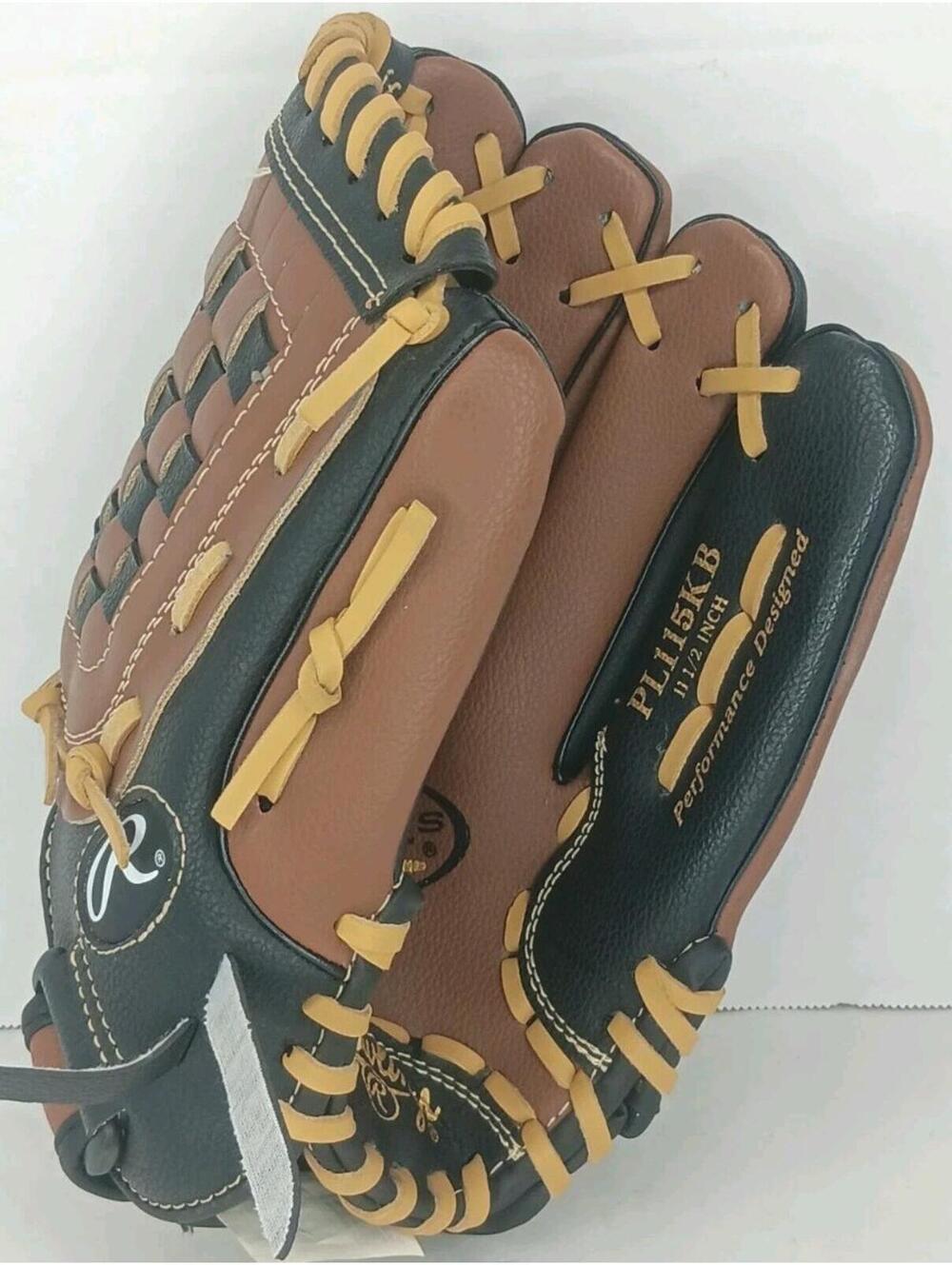 Rawlings Players Series 11.5" Baseball GloveNEW PL115KB Right Hand Throw Mitt